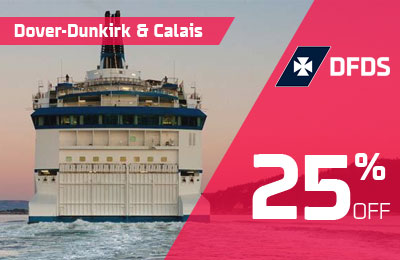 25% Off Ferries to France with DFDS! 25% Off Ferries to France with DFDS!